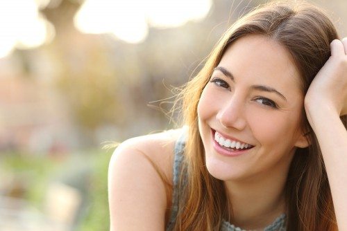 Beautiful Young Girl Happily Smiling